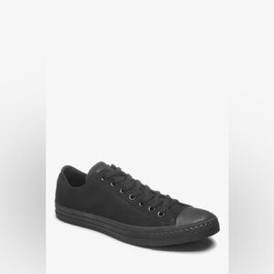 Converse all stars black on black low top
